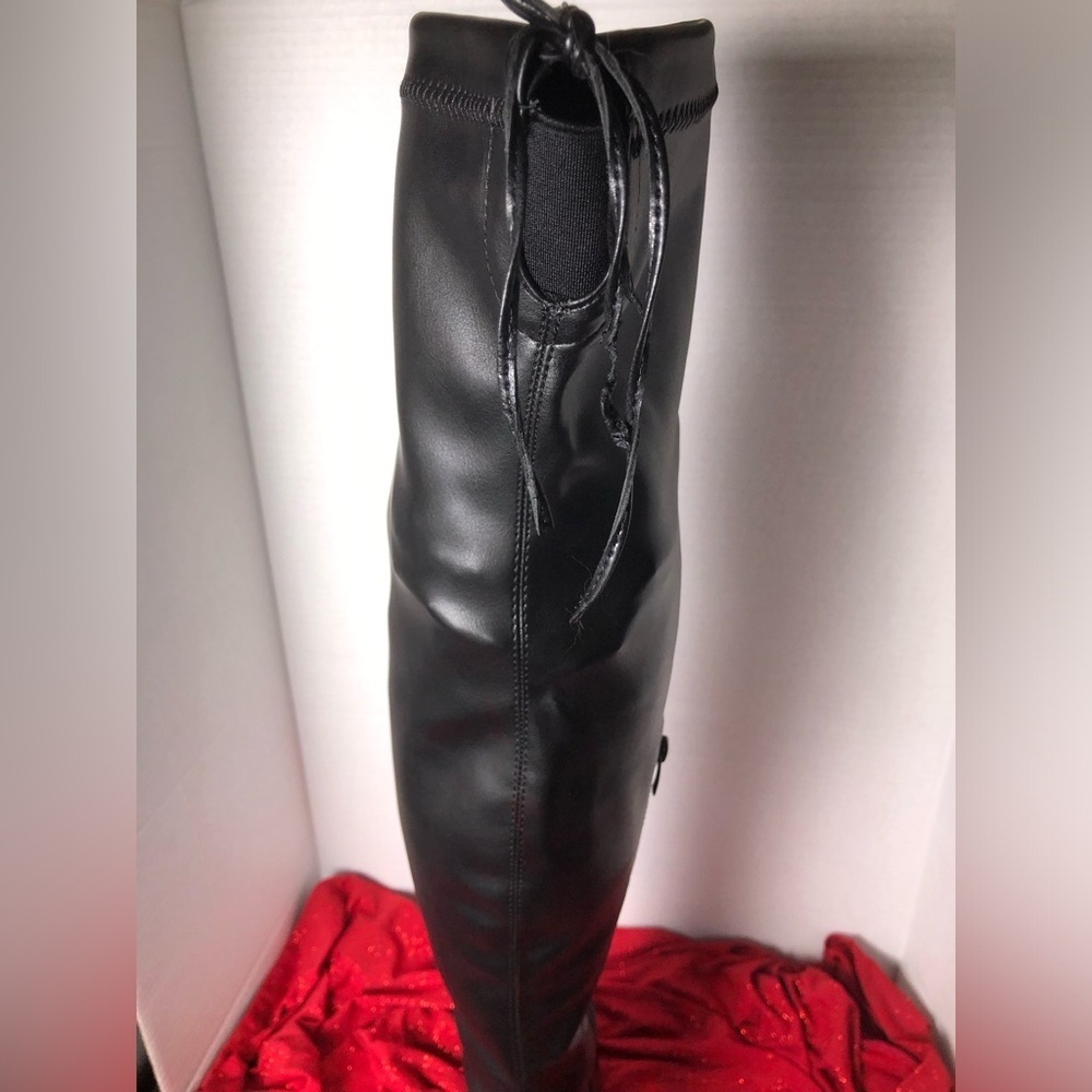 TOP Moda Black Over-the-Knee Boots - Picture 11 of 15